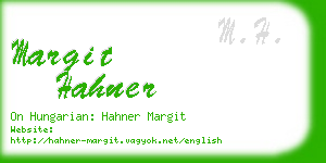 margit hahner business card
